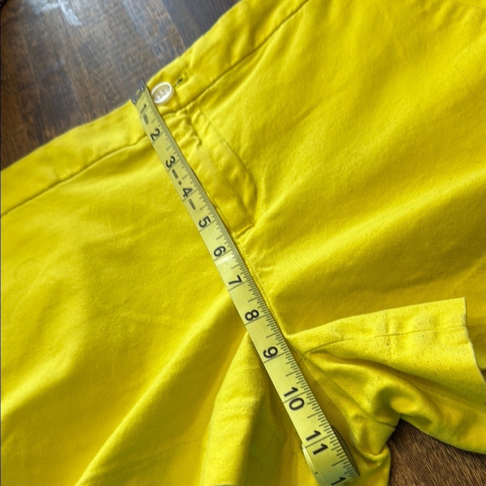 BANANA REPUBLIC Hampton Fit Yellow Shorts Size 8 - Picture 8 of 9